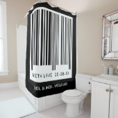 Gewoon huwelijkshuwelijksdatum Funny Creative Barc Douchegordijn (In situ)