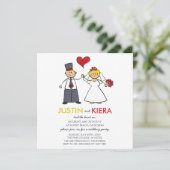 Gewoon huwelijkskoninklijke aankondiging van Carto (Staand voorkant)