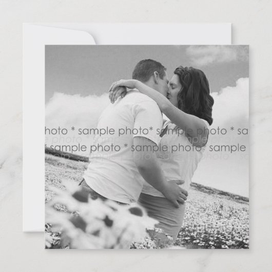 Gewoon huwelijkskoninklijke aankondiging van Carto (Achterkant)