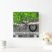 Gewoon huwelijkskoninklijke wandklok (Huis)