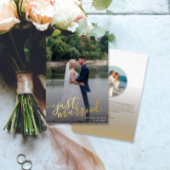 Gewoon huwelijksverklaring over het huwelijk folie uitnodiging