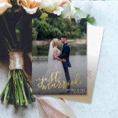 Gewoon huwelijksverklaring over het huwelijk folie uitnodiging