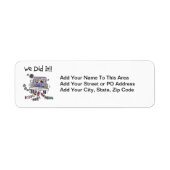 Gewoon huwelijkswagen etiket (Voorkant)