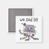 Gewoon huwelijkswagen magneet (Voorkant / Achterkant)