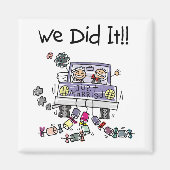 Gewoon huwelijkswagen magneet (Voorkant)