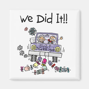 Gewoon huwelijkswagen magneet