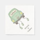 Gewoon huwelijkswagen servet (Voorkant)