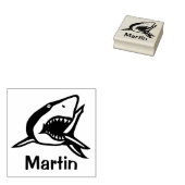 Gewoon Iconen / Afbeelding - SHARK + ideeën Rubberstempel (Gestempeld)