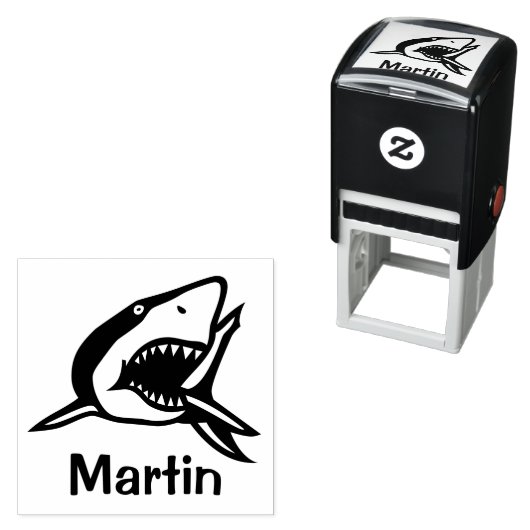 Gewoon Iconen / Afbeelding - SHARK + ideeën Zelfinktende Stempel (In situ)