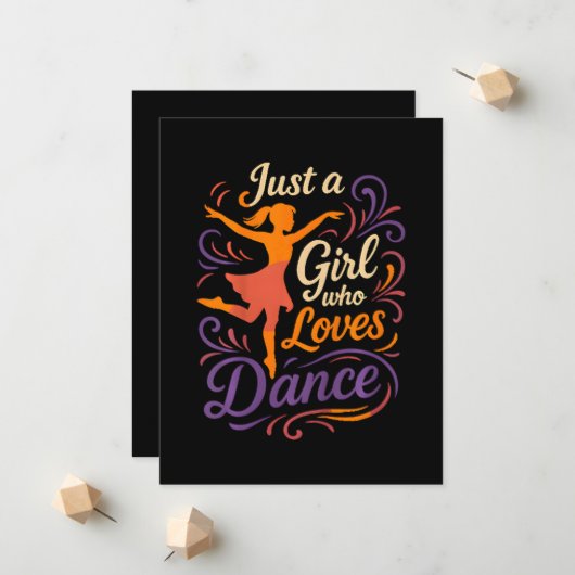 Gewoon iemand die van dansen houdt dansen aankondiging (Voorkant / Achterkant in situ)