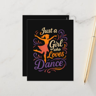 Gewoon iemand die van dansen houdt dansen feestdagenkaart