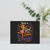 Gewoon iemand die van dansen houdt dansen kaart (Staand voorkant)