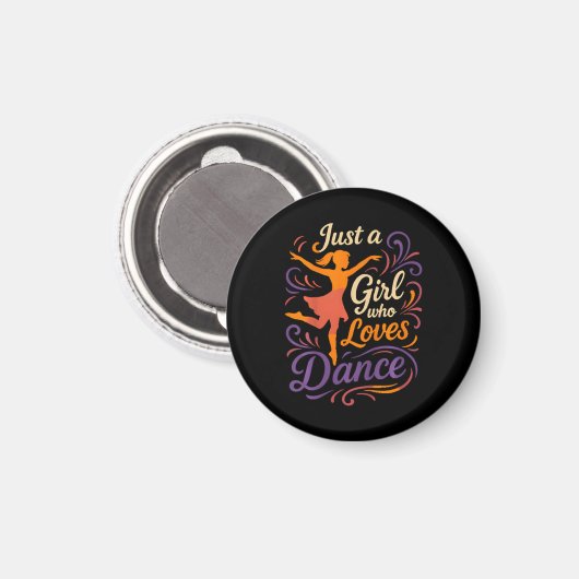 Gewoon iemand die van dansen houdt dansen magneet (Voorkant / Achterkant)
