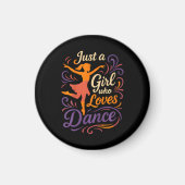 Gewoon iemand die van dansen houdt dansen magneet (Voorkant)