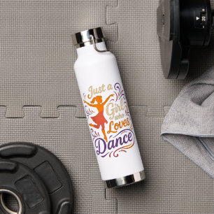Gewoon iemand die van dansen houdt dansen waterfles