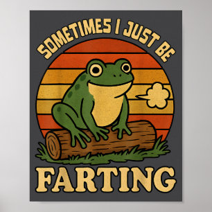 Gewoon Ik Soms Kikker Winderig Sarcasme Pret Poster