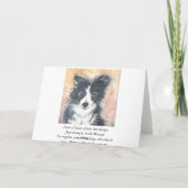 Gewoon in de bloesem zwaaien kaart (Achterkant)