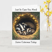 Gewoon in Hoesje heb je vandaag wat schattigheid n Kaart (Gele Bloem)