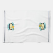 Gewoon in Queso Cute Funny Cheese Pun Theedoek (Horizontaal)