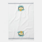 Gewoon in Queso Cute Funny Cheese Pun Theedoek (Verticaal)