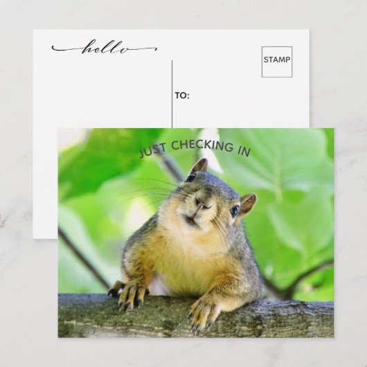 Gewoon inchecken briefkaart (Voorkant / Achterkant)