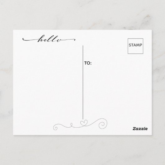 Gewoon inchecken briefkaart (Achterkant)