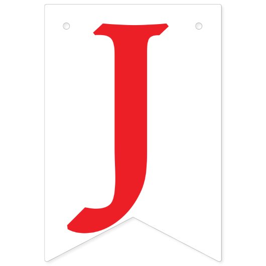 GEWOON INGESTELDE, rode tekst - hart, ring, en Pij Vlaggetjes (Eerste vlag)