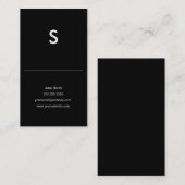 Gewoon Initiaal van een monogram voor persoonlijk  Visitekaartje (Voorkant / Achterkant)