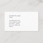 Gewoon inkwell verbrand koraal Visitekaartje (Achterkant)