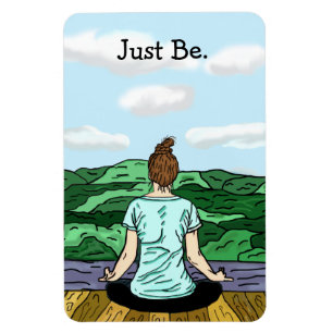Gewoon Inspirerende Yoga Natuur Magneet