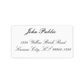 Gewoon Jane Adreslabel Etiket (Voorkant)