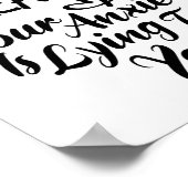 Gewoon je angst afbreken... je moet je zorgen make poster (Hoek)