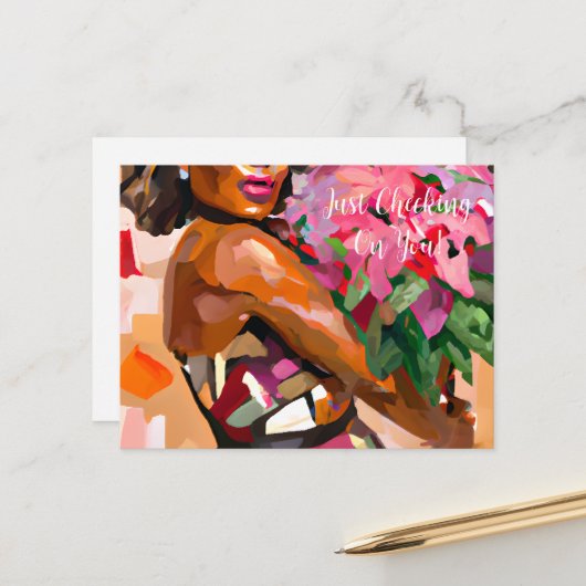 Gewoon je Briefkaart controleren (Voorkant / Achterkant in situ)