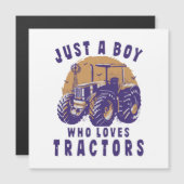 Gewoon jongen die houdt van tractoren Boerderij tr (Voorkant / Achterkant)