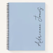 Gewoon Jouw naam Pastel Blue Notitieboek (Voorkant)