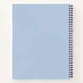 Gewoon Jouw naam Pastel Blue Notitieboek (Achterkant)