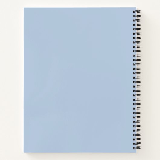 Gewoon Jouw naam Pastel Blue Notitieboek (Achterkant)
