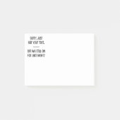 Gewoon Jouw tekst Post-it® Notes (Voorkant)