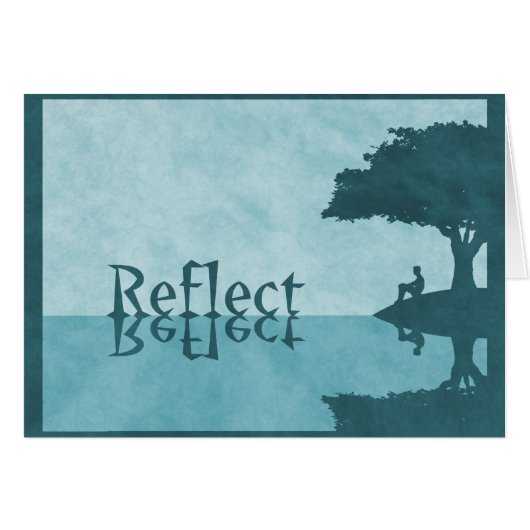 Gewoon Kaart reflecteren (Voorkant Horizontaal)