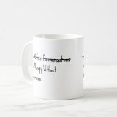 Gewoon kantoorconversaties koffiemok (Voorkant links)