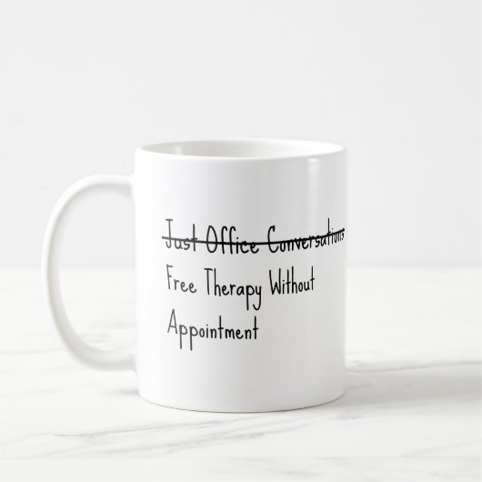 Gewoon kantoorconversaties koffiemok (Links)