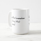 Gewoon kantoorgesprekken koffiemok (Voorkant links)