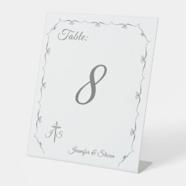 Gewoon Katholiek Trouwtafel nummer voetstuk teken Reclamebord Met Voetstuk