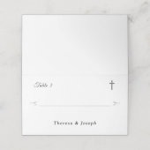 Gewoon katholiek wit plaatskaartje (Buitenkant ongevouwen)
