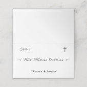 Gewoon katholiek wit plaatskaartje (Buitenkant ongevouwen)