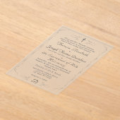 Gewoon katholieke bruiloft uitnodiging (Laagn)