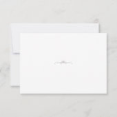 Gewoon katholieke bruiloft wit RSVP kaartje (Achterkant)