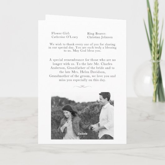 Gewoon katholieke echtelijke mis met foto programma (Achterkant)