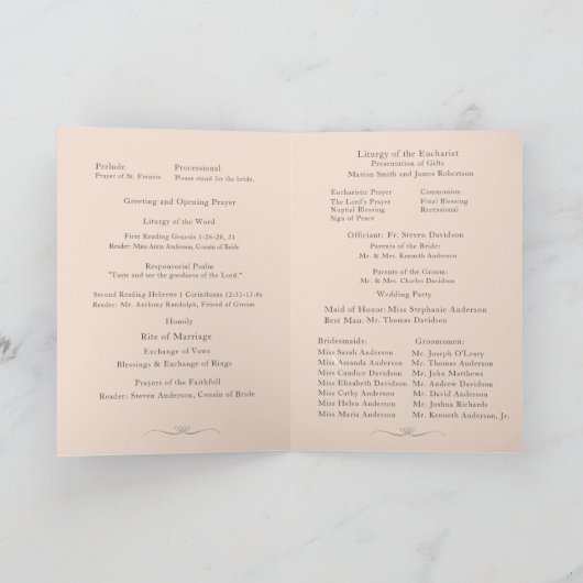 Gewoon katholieke echtelijke mis met foto programma (Binnen)