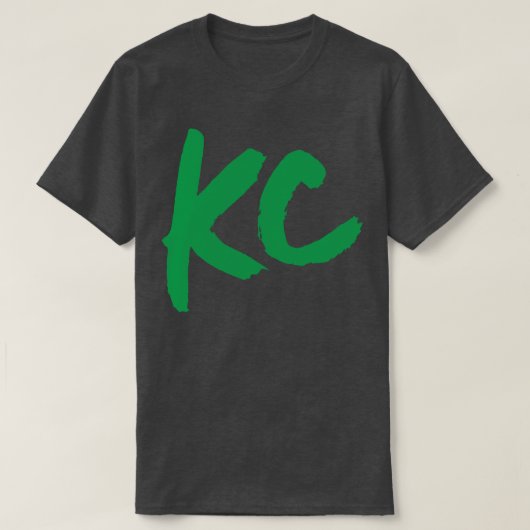 Gewoon KC groen op groen T-shirt (Design voorkant)